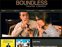 Tablet Screenshot of boundlesstheatre.org